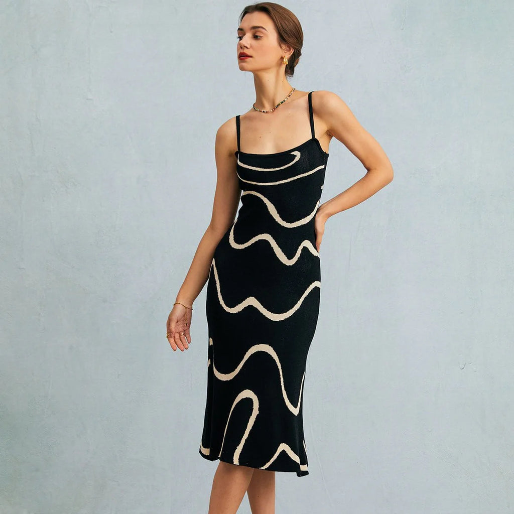 ELENA | Vestido de punto con corte de sirena.