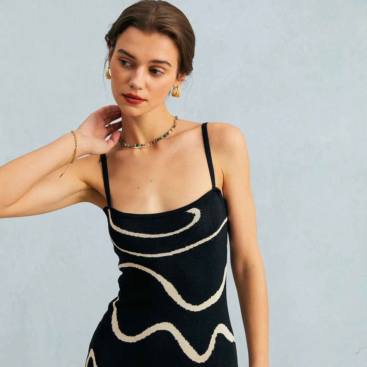 ELENA | Vestido de punto con corte de sirena.