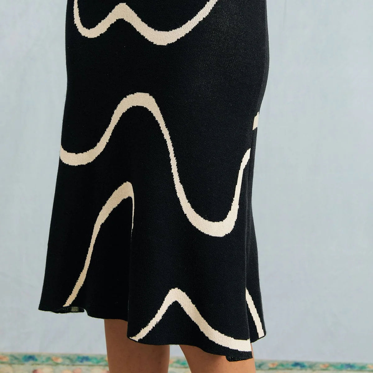 ELENA | Vestido de punto con corte de sirena.