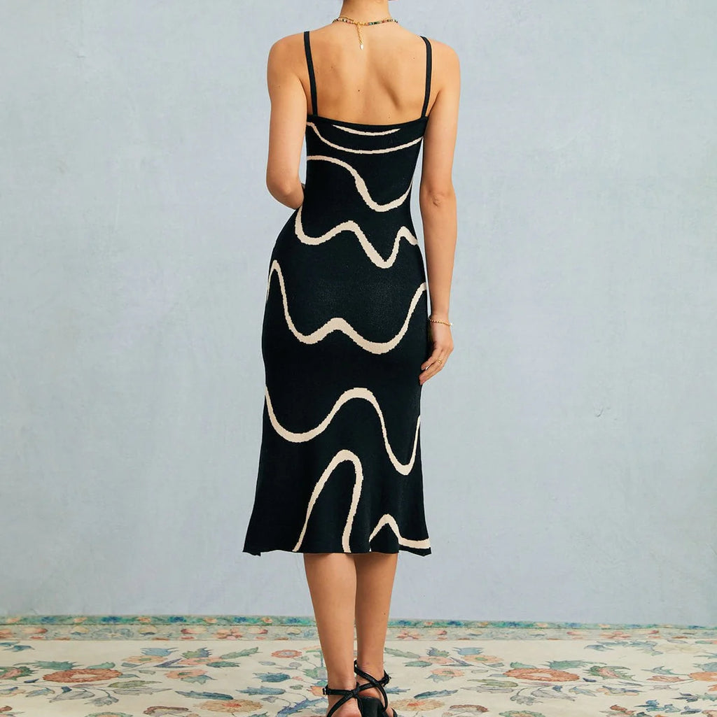 ELENA | Vestido de punto con corte de sirena.