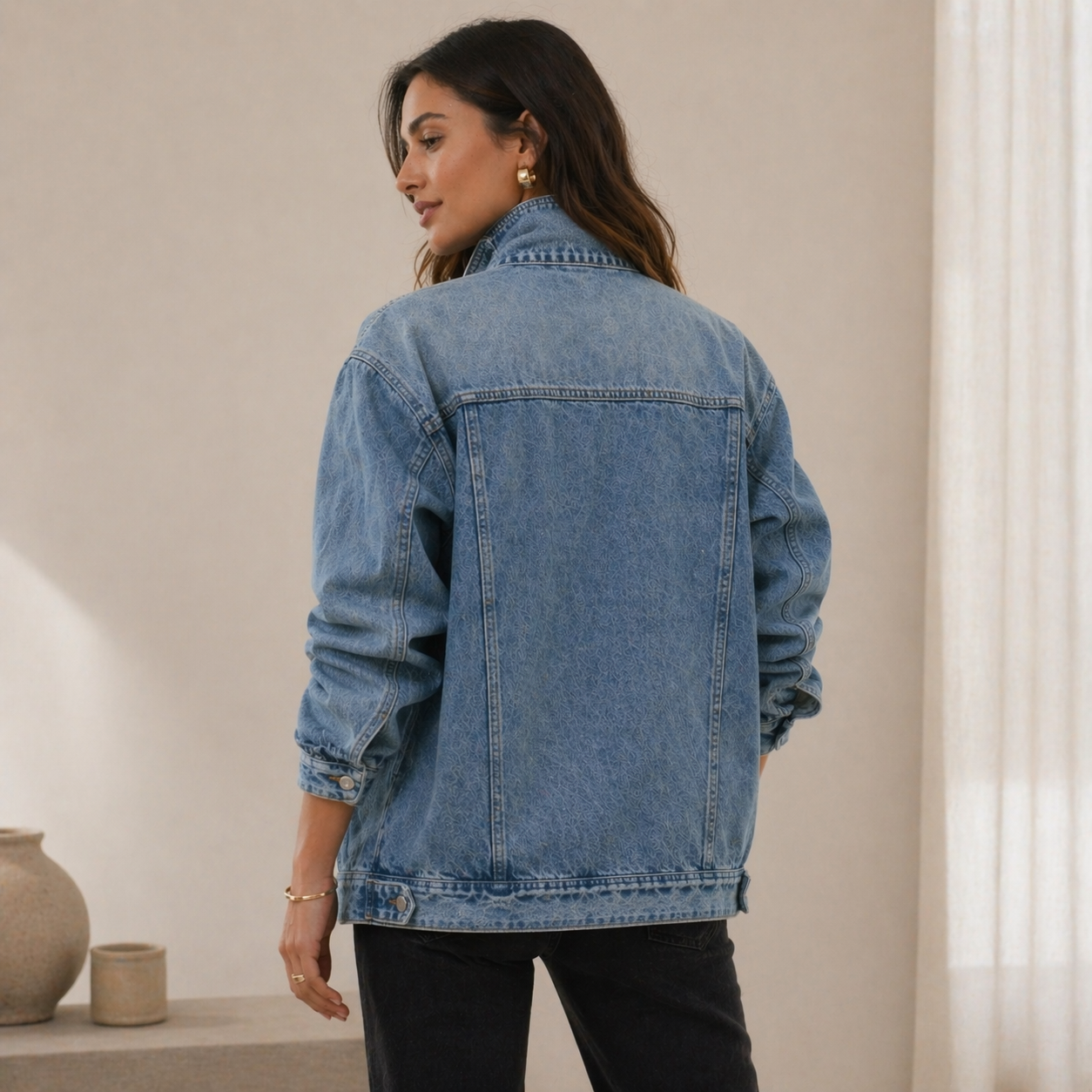 LUNA | Chaqueta asimétrica urbana con botones
