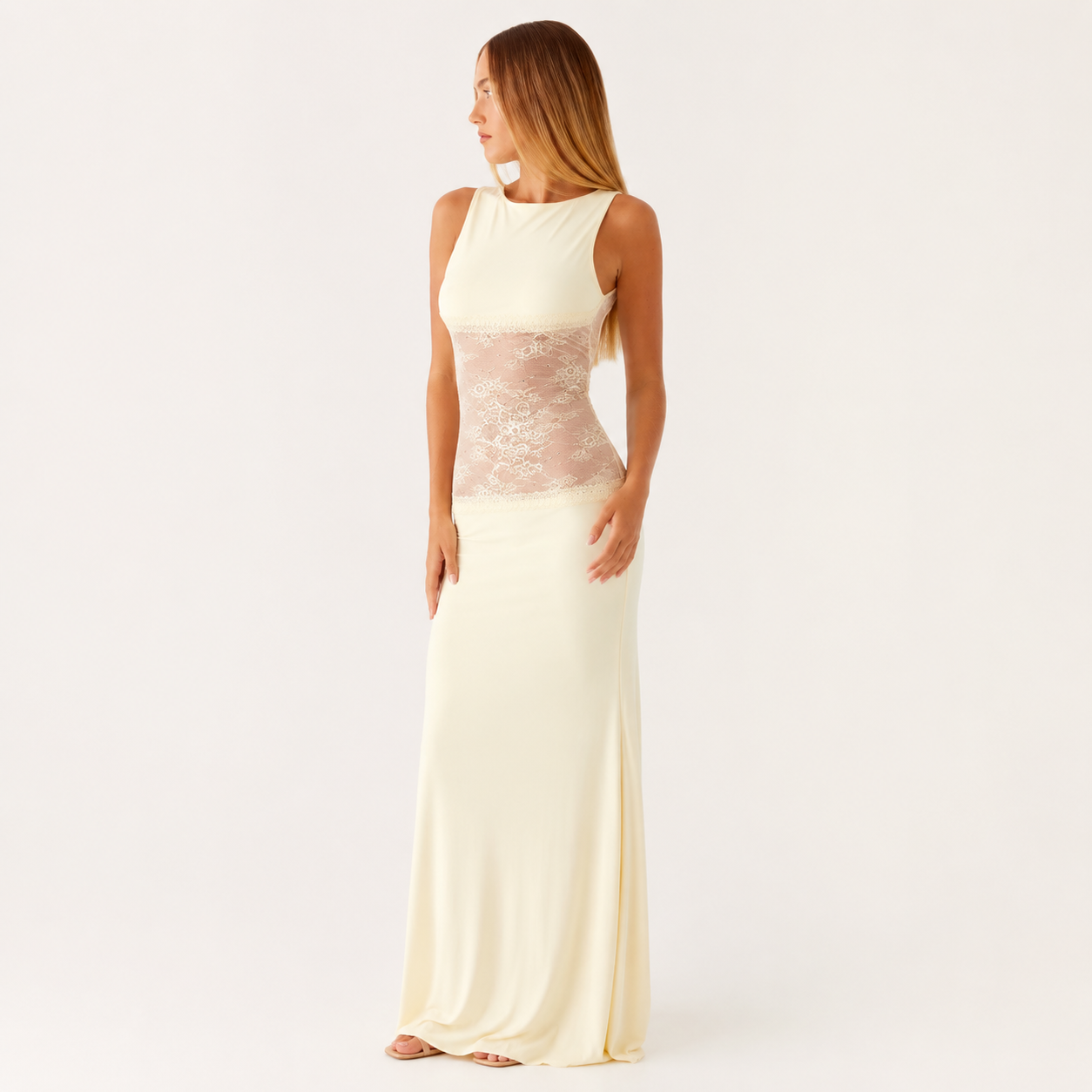 SOFIA | Vestido largo con espalda descubierta.